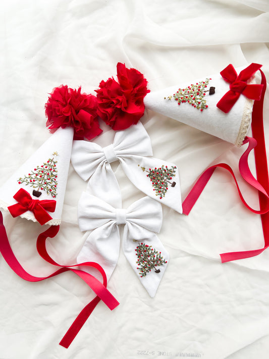 Hand Embroidered Christmas Hat